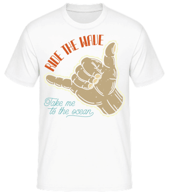 Ride The Wave - T-shirt standard Homme - Blanc - Devant