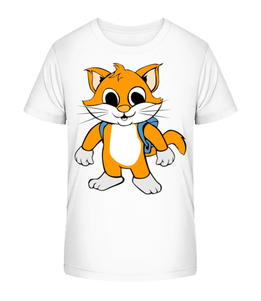Chat Doux Avec Sac Á Dos · T-shirt bio Enfant Stanley Stella 2.0