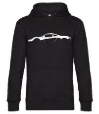 'McLaren P1' Silhouette - Men’s Standard Hoodie - Black - Front