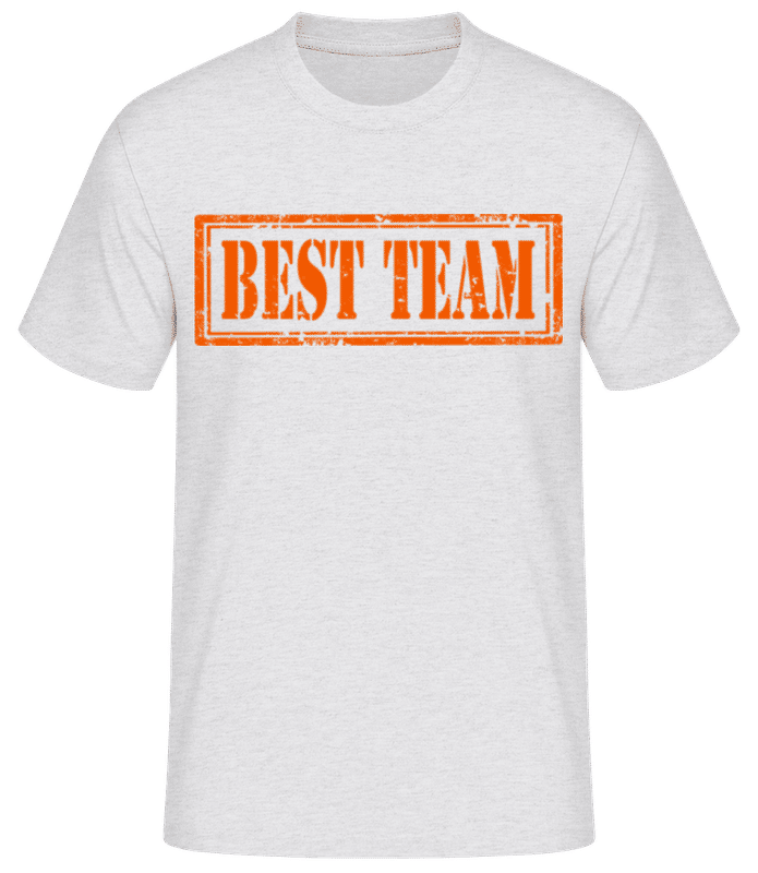 Preview: Best Team Sign - Men's Basic T-Shirt - Heather grey - Front