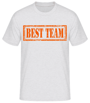 Best Team Sign - Men's Basic T-Shirt - Heather grey - Front