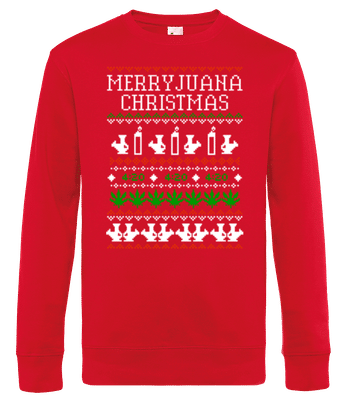 Merryjuana Christmas - Men's standard sweatshirt - Red - Front