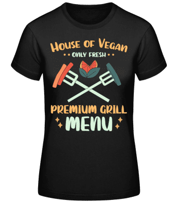House Of Vegan - T-shirt standard Femme - Noir - Devant