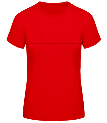 Fréquence Cardiaque - T-shirt standard Femme - Rouge - Devant