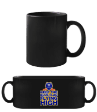 Chelsea Football Blue Flag Fly High - Taza negra - Negro - delante