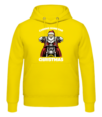 Coming Home For Christmas - Men's Hoodie - Yellow - Front