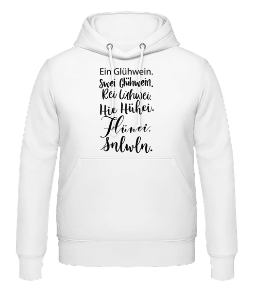 Vorschau: Glühwein Never Ending Story - Männer Hoodie - Weiß - Vorne