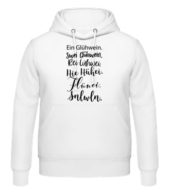Glühwein Never Ending Story - Männer Hoodie - Weiß - Vorne