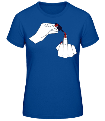 Nail Polish - Camiseta básica de mujer - Azul real - delante