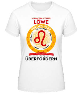Löwe Treues Herz - Frauen T-Shirt B&C - Weiß - Vorne