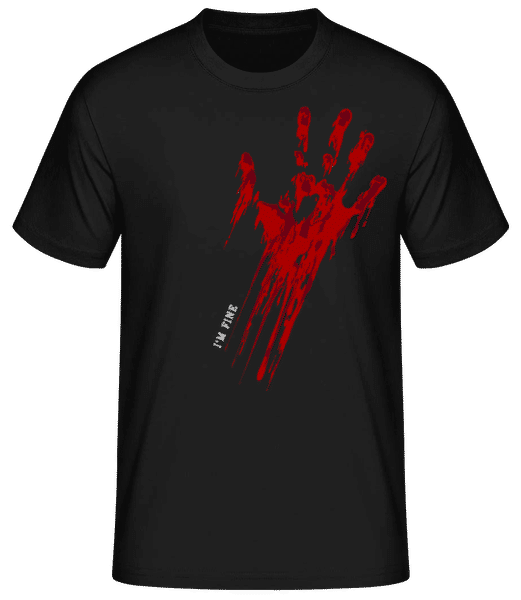 Aperçu: I'm Fine - T-shirt standard Homme - Noir - Devant
