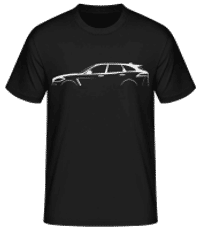 'Jaguar F-Pace SVR' Silhouette - T-shirt standard Homme - Noir - Devant
