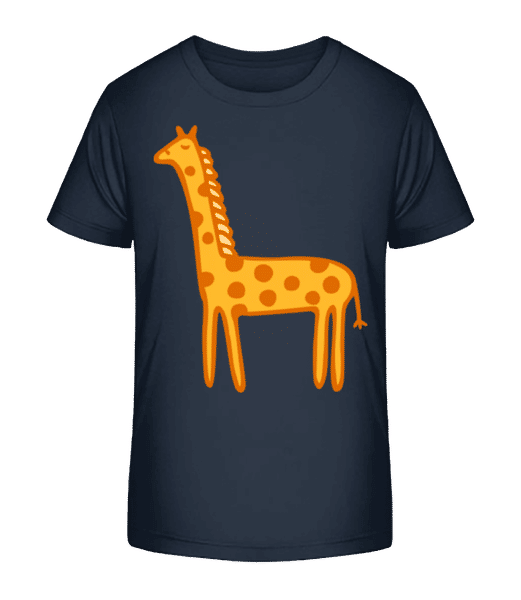 Aperçu: Enfant Comic - Girafe - T-shirt bio Enfant Stanley Stella 2.0 - Bleu marine - Devant