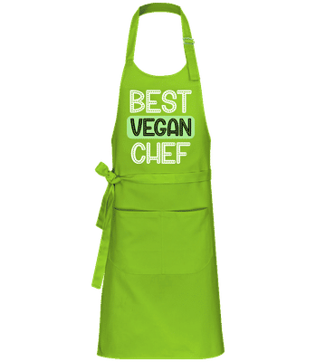 Best Vegan Chef - Tablier professionnel - Citron vert - Devant