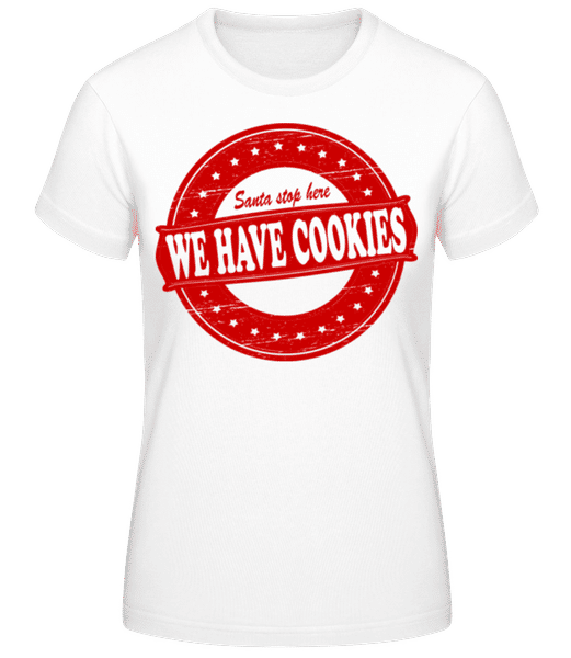 Aperçu: We Have Cookies Santa - T-shirt standard Femme - Blanc - Devant