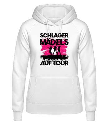 Schlager Mädels - Frauen Hoodie - Weiß - Vorne