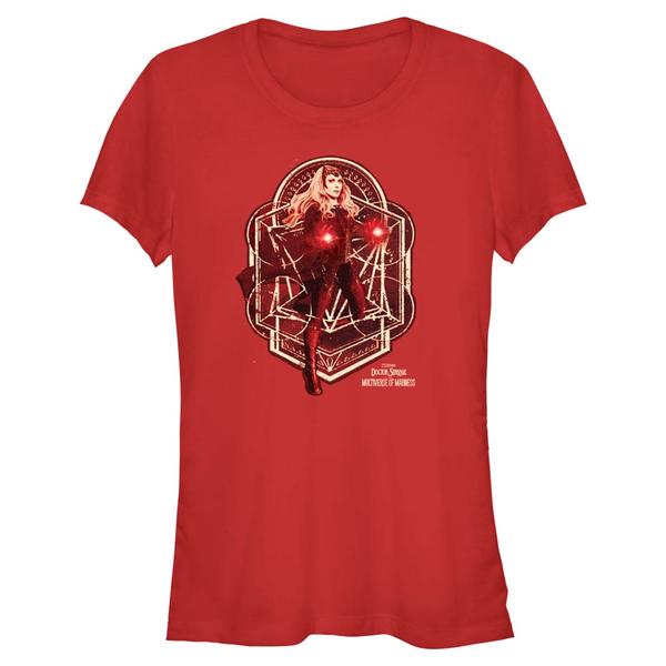 Preview: Marvel - Doctor Strange - Scarlet Witch Wanda Magic - Women's T-Shirt - Red - Front