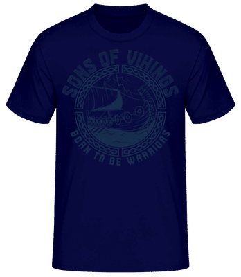 Sons Of Vikings - T-shirt standard Homme - Bleu marine - Devant