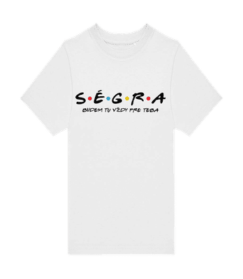 Ségra Budem Tu Vždy Pre Teba - Pánske tričko B&C - Biela - Predné