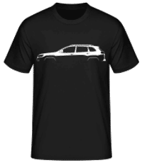 'Jeep Cherokee (KL)' Silhouette - Männer Basic T-Shirt - Schwarz - Vorne
