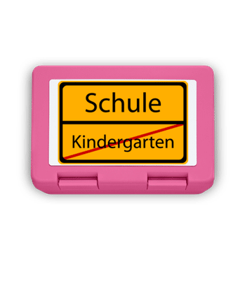 Schule Kindergarten Vorbei - Brotdose - Rosa - Vorne