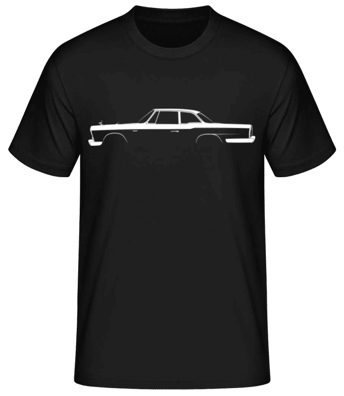 Vorschau: 'Nissan Skyline Sports Coupe' Silhouette - Männer Basic T-Shirt - Schwarz - Vorne