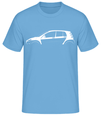 'Smart Forfour (W454)' Silhouette - Pánské basic tričko - Světle modrá - Napřed