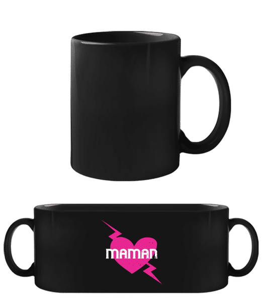 Aperçu: Maman - Tasse Noire - Noir - Devant