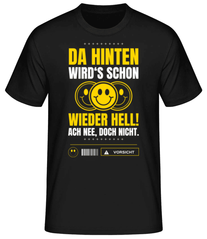 Vorschau: Schon Wieder Hell - Männer Basic T-Shirt - Schwarz - Vorne