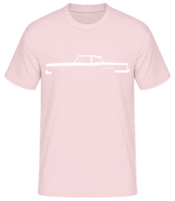 'Nissan Skyline Sports Coupe' Silhouette - Pánske basic tričko - Ružová - Predné