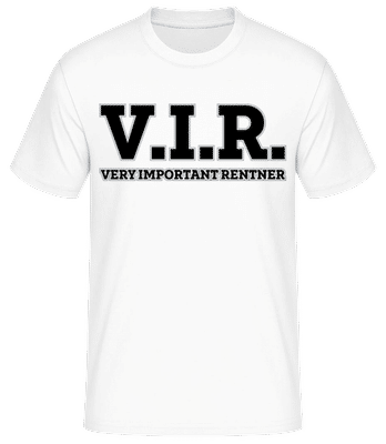Very Important Rentner - Männer Basic T-Shirt - Weiß - Vorne