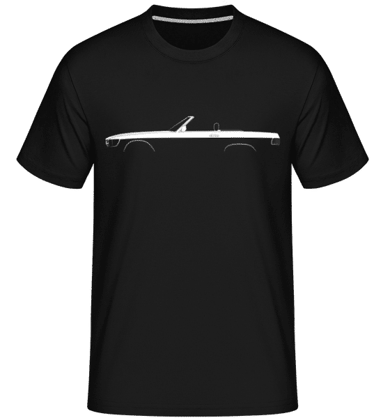 Aperçu: 'Mercedes SL R107' Silhouette -  T-Shirt Shirtinator homme - Noir - Devant