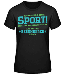 Ich Mache Sehr Gerne Sport · Frauen Basic T-Shirt