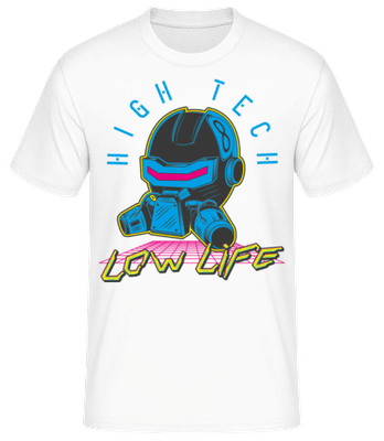 High Tech Low Life - T-shirt standard Homme - Blanc - Devant