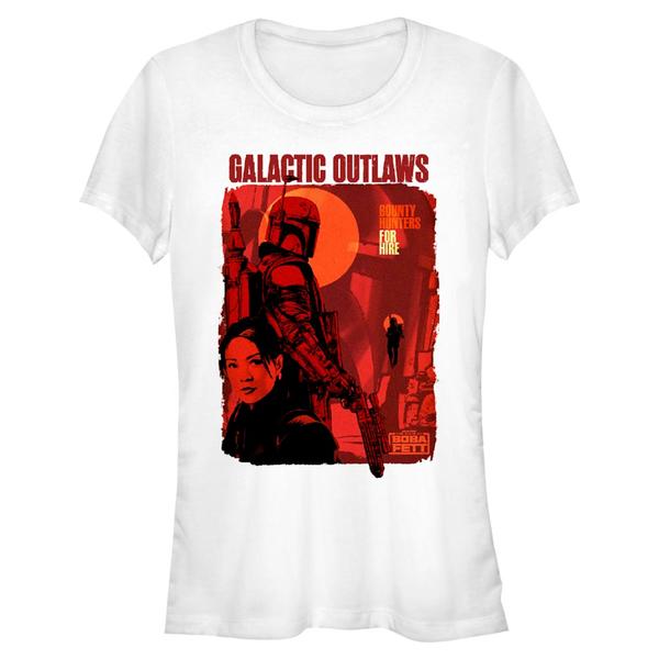 Star Wars - Book of Boba Fett - Skupina Hunters For Hire - Femme T-shirt - Blanc - Devant