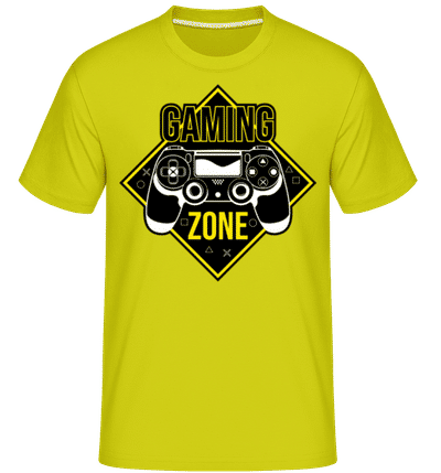 Gaming Zone -  Shirtinator Men's T-Shirt - Lime - Front