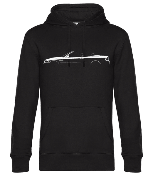 Aperçu: 'BMW M3 Cabrio (E46)' Silhouette - Sweat à capuche premium Unisexe - Noir - Devant