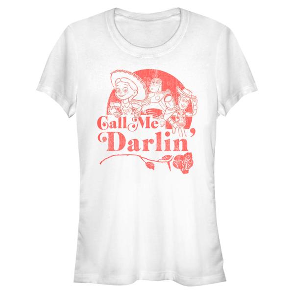 Aperçu: Pixar - Toy Story - Photo de groupe Darlin - Femme T-shirt - Blanc - Devant