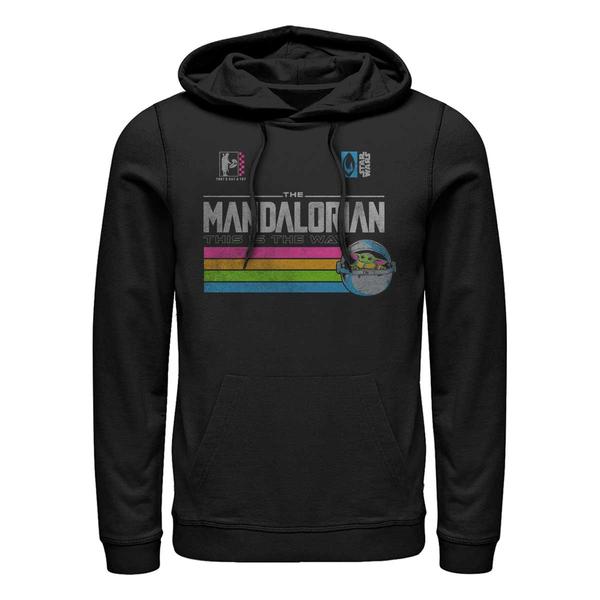 Aperçu: Star Wars - The Mandalorian - The Child Child Stripes - Unisex Sweat à capuche - Noir - Devant
