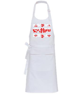 ფეხბურთი ლუდი შემწვარი - Standard Apron - White - Front