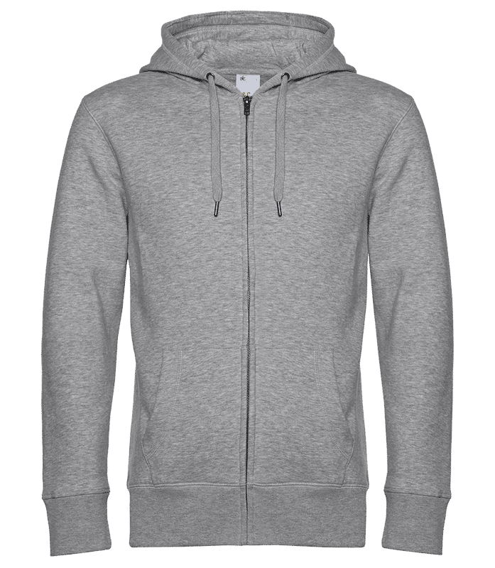 Sweat zippé homme B&C – Vue de face