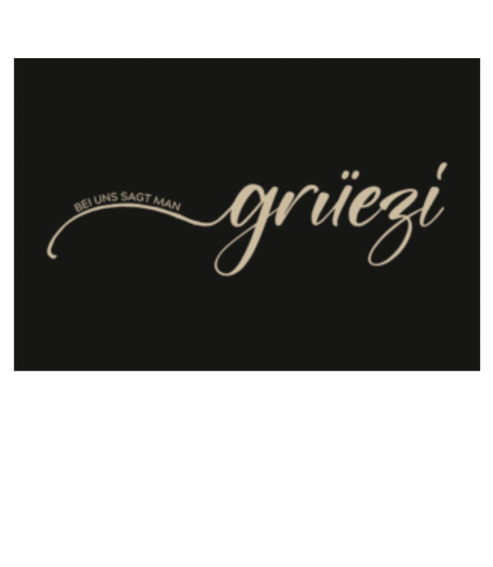 Vorschau: Bei Uns Sagt Man Grüezi - Fußmatte - Weiß - Vorne