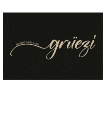 Bei Uns Sagt Man Grüezi - Fußmatte - Weiß - Vorne