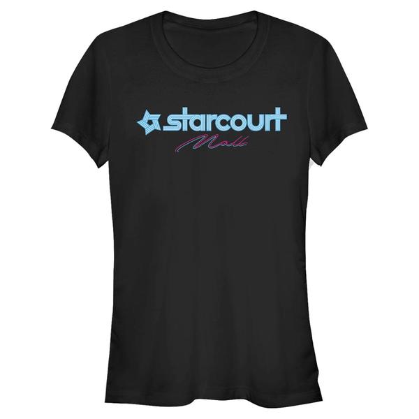 Preview: Netflix - Stranger Things - Logo Starcourt - Women's T-Shirt - Black - Front