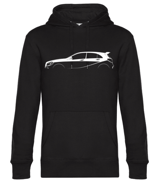 Aperçu: 'Mercedes-AMG A 45' Silhouette - Sweat à capuche premium Unisexe - Noir - Devant