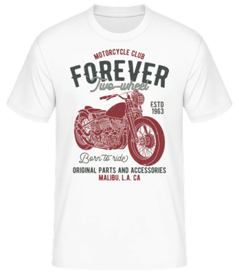 Motorcycle Club Forever - Camiseta básica para hombre - Blanco - delante