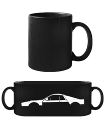 'Lancia 037 Stradale' Silhouette · Black Mug