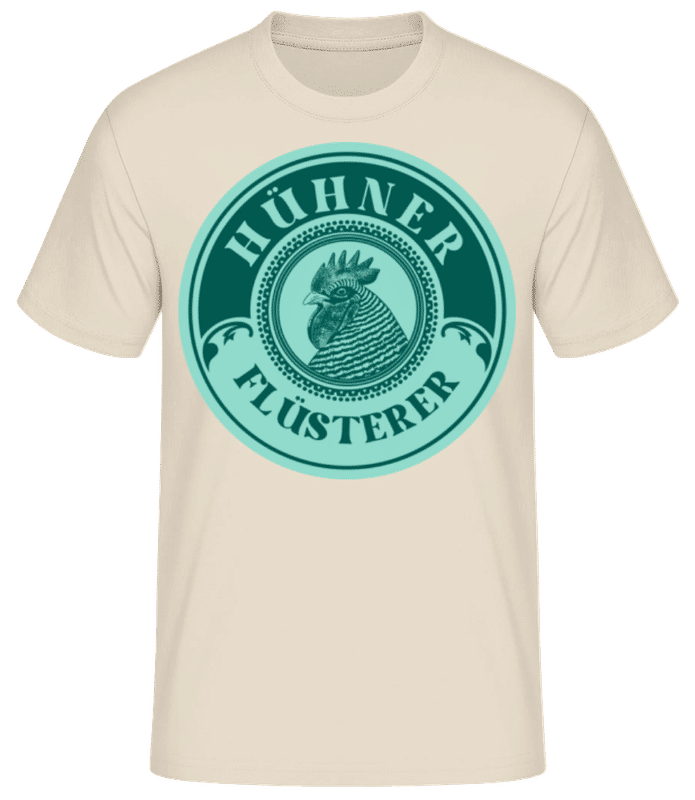 Vorschau: Hühner Flüsterer - Männer Basic T-Shirt - Creme - Vorne