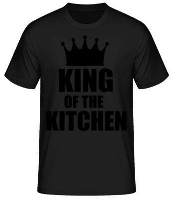 King Of The Kitchen Black - Men's Basic T-Shirt - Black - Front