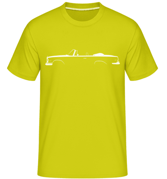 Preview: 'Mercedes-Benz 280SE Cabrio' Silhouette - Shirtinator Men's T-Shirt - Lime - Front